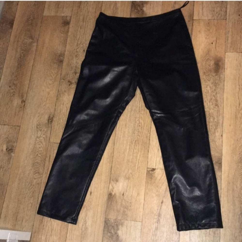 Ann Taylor LEATHER Pant - Picture 4 of 4